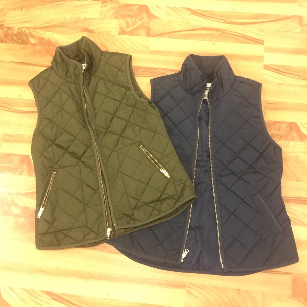Green and Navy Vests